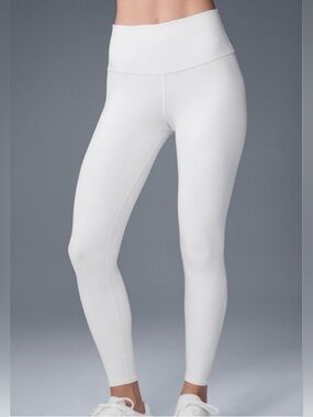 ALO YOGA Women's High-Waist Airbrush Legging Size Small White
